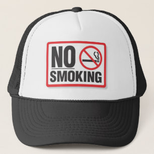 no smoking trucker hat