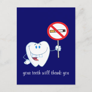 No Smoking - Your Teeth Will Thank You Postcard
