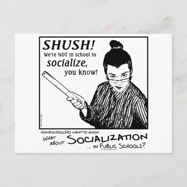 No Socialising! Postcard (Front)