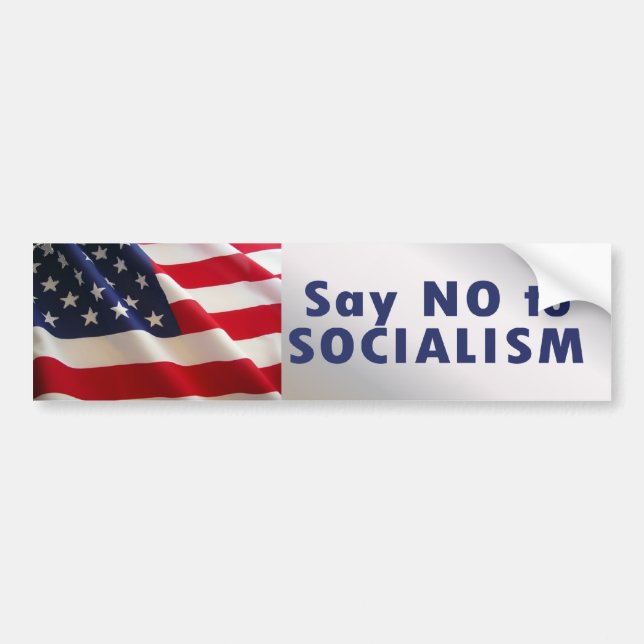 no socialism bumper sticker (Front)
