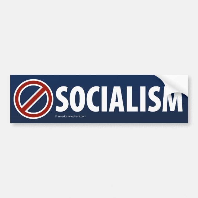 NO SOCIALISM Bumper Sticker (Front)