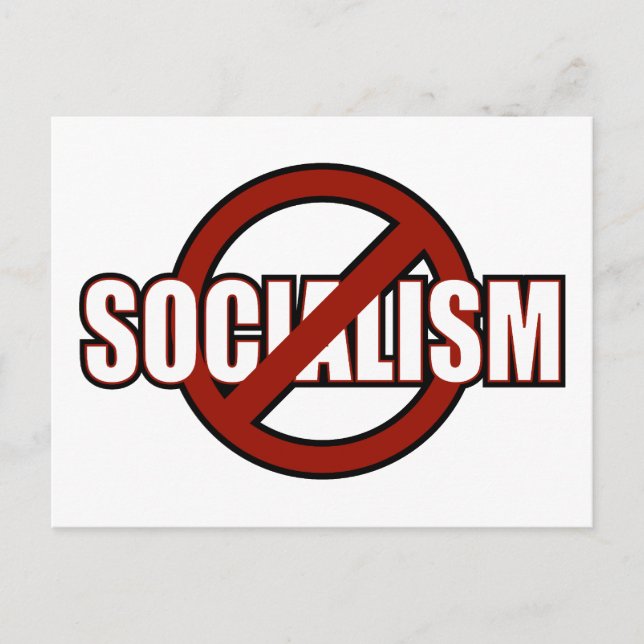 No Socialism Postcard (Front)