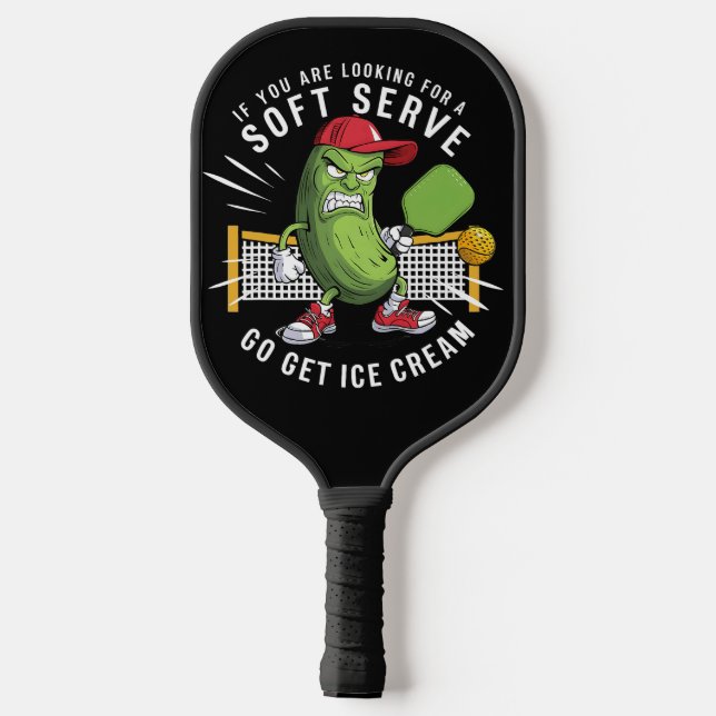No Soft Serve Here – Pickle Power Unleashed Pickleball Paddle (Back)