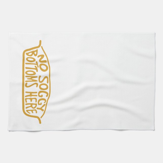 No Soggy Bottoms Kitchen Towel - Tan (Horizontal)