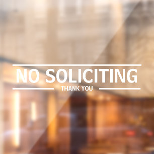 NO SOLICITING
