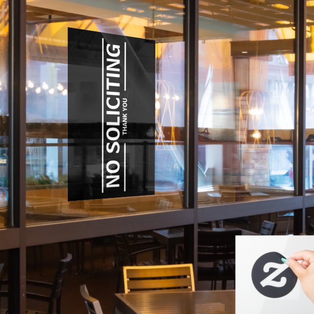 NO SOLICITING (Restaurant Window)