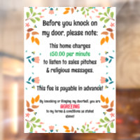 No Soliciting and Religious Messages