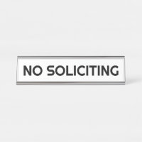 NO SOLICITING