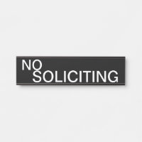No Soliciting