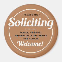 No Soliciting (edit colors) Front Door Entrance