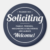 No Soliciting (edit colours) Front Door Entrance
