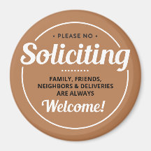 No Soliciting (editable) Front Door Entrance