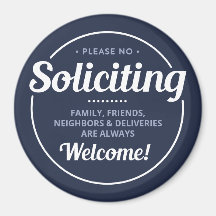 No Soliciting (editable) Front Door Entrance