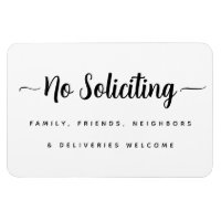 No Soliciting Sign, Deliveries Welcome Door