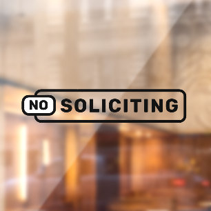 No Soliciting Store Shop Business