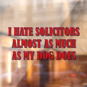 No Solicitors