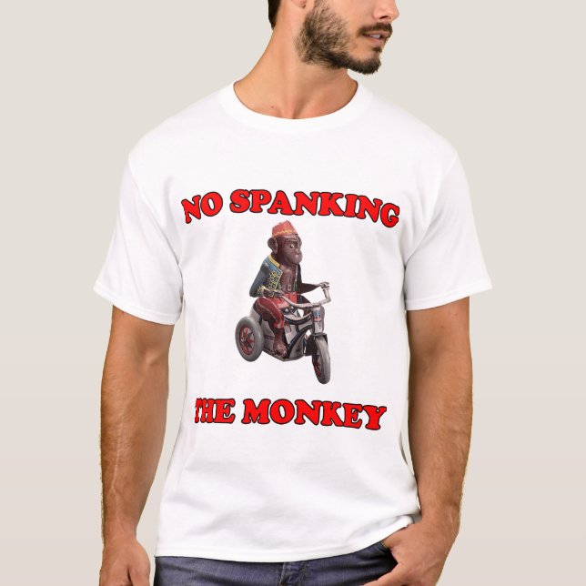 No Spanking The Monkey T-Shirt (Front)
