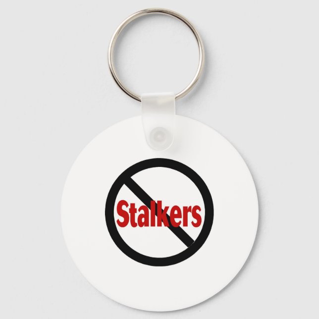 No Stalkers Key Ring (Front)