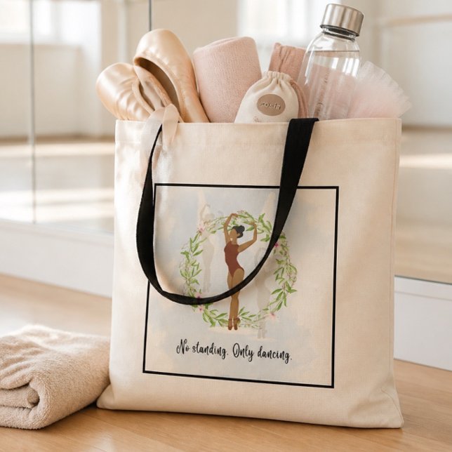 No Standing Only Dancing Ballet Tote Bag (Creator Uploaded)