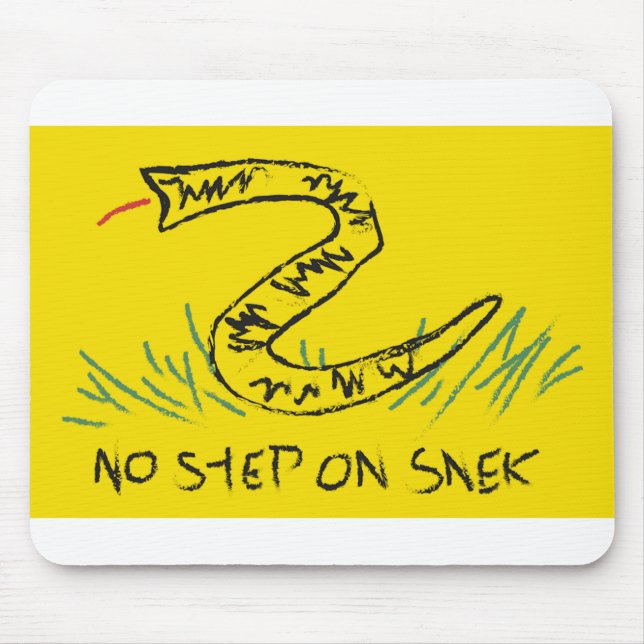 No Step on Snek Gadsden Flag Mouse Pad (Front)
