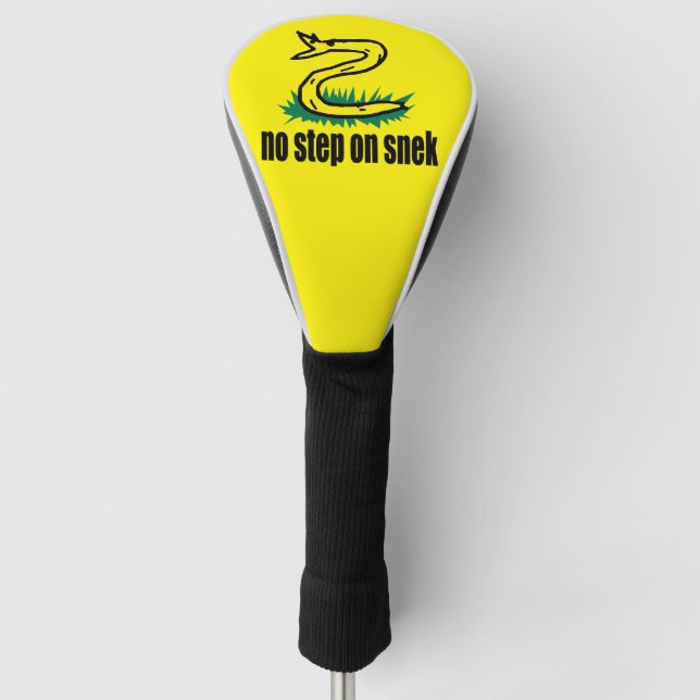 No Step On Snek  Golf Head Cover (Front)