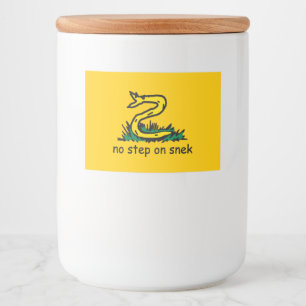 No step on snek memes Gadsden parody SnekRight Food Label