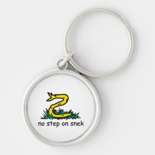 No step on snek memes Gadsden parody SnekRight Key Ring