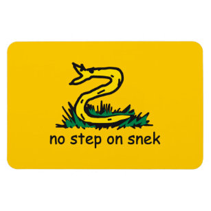 No step on snek memes Gadsden parody SnekRight Magnet