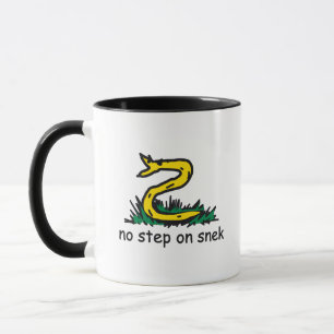 No step on snek memes Gadsden parody SnekRight Mug