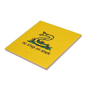 No step on snek memes Gadsden parody SnekRight Tile