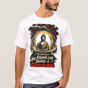 No Storm Can Shake a Settled Mind Zen T-Shirt