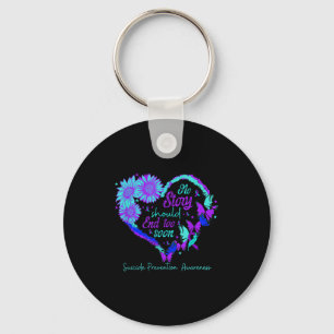 No Story Should End Too Soon Heart Women Suicide P Key Ring