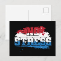 No Stress - Red White Blue Positive Mindset