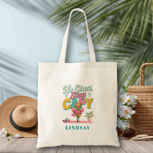 No Stress Stay Capy - Yoga Capybara Tote Bag