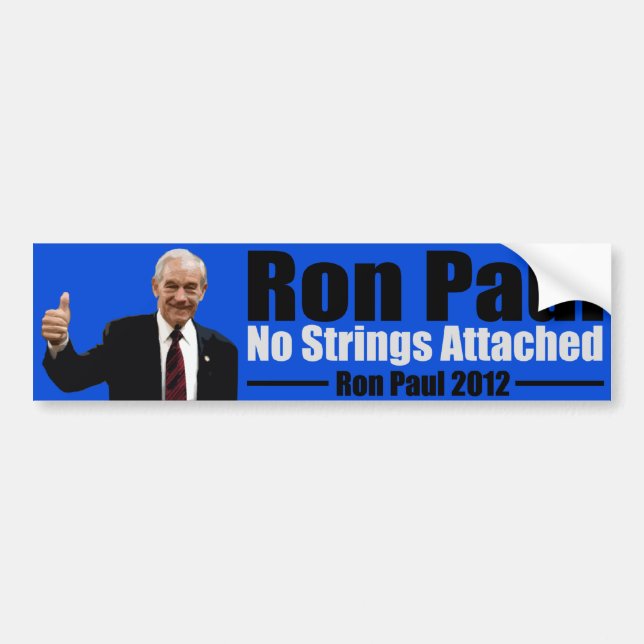 No Strings Attached Bumper Sticker (Front)
