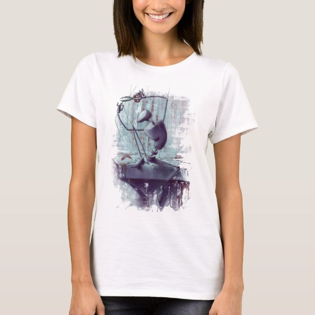 No Strings Attached, Puppet Cutting Strings T-Shirt (Front)