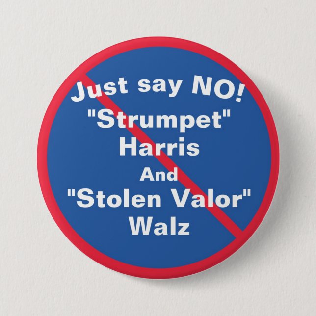 No Strumpet 7.5 Cm Round Badge (Front)