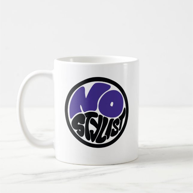 NO STYLIST double purp emblem coffee Mug (Left)
