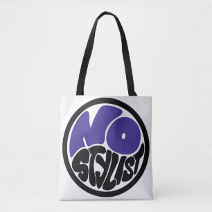 NO STYLIST double purp emblem Tote Bag