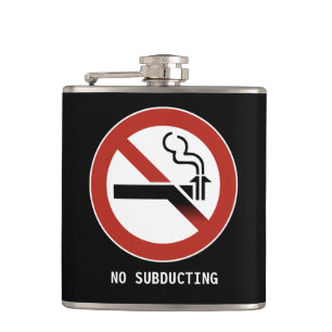 No Subducting Logo Hip Flask