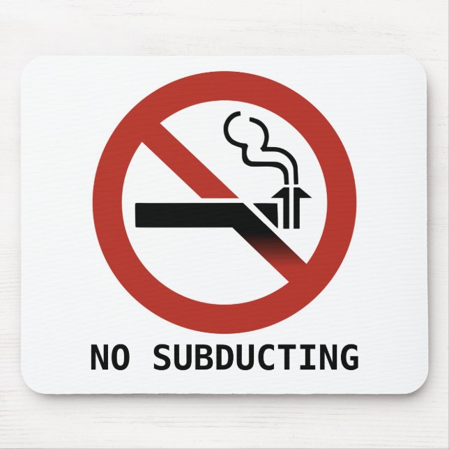 No Subducting Logo Mousepad (Front)