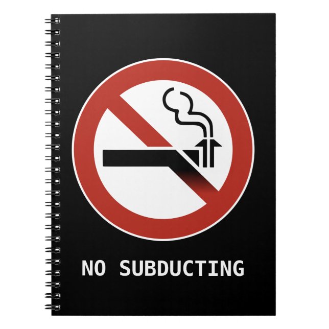 No Subducting Notebook (Front)