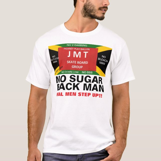 NO SUGAR BACK MAN T-Shirt (Front)