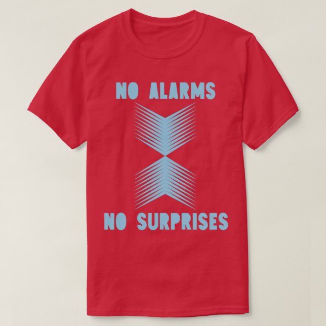 No Surprises blue T-Shirt (Design Front)