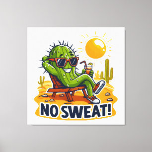 No sweat! canvas print