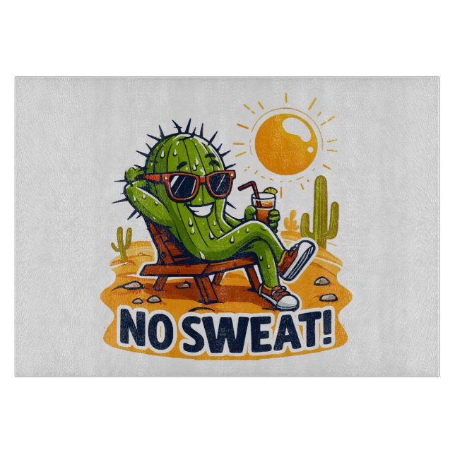 No sweat! cutting board (Front)