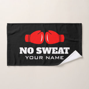 No Sweat funny sports hand towel for boxer