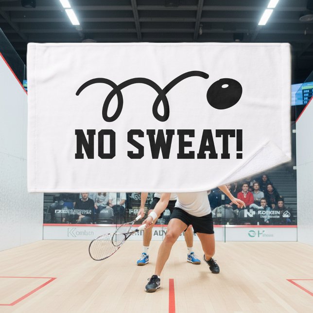 No sweat sports hand towel for squash player (squash towel)