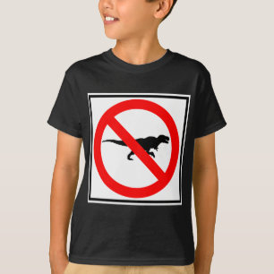 No T-Rexes Highway Sign Dinosaur T-Shirt