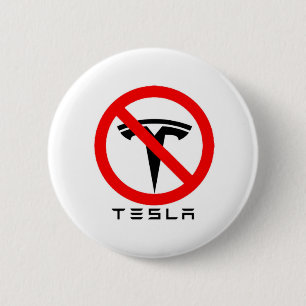 NO T SYMBOL 6 CM ROUND BADGE